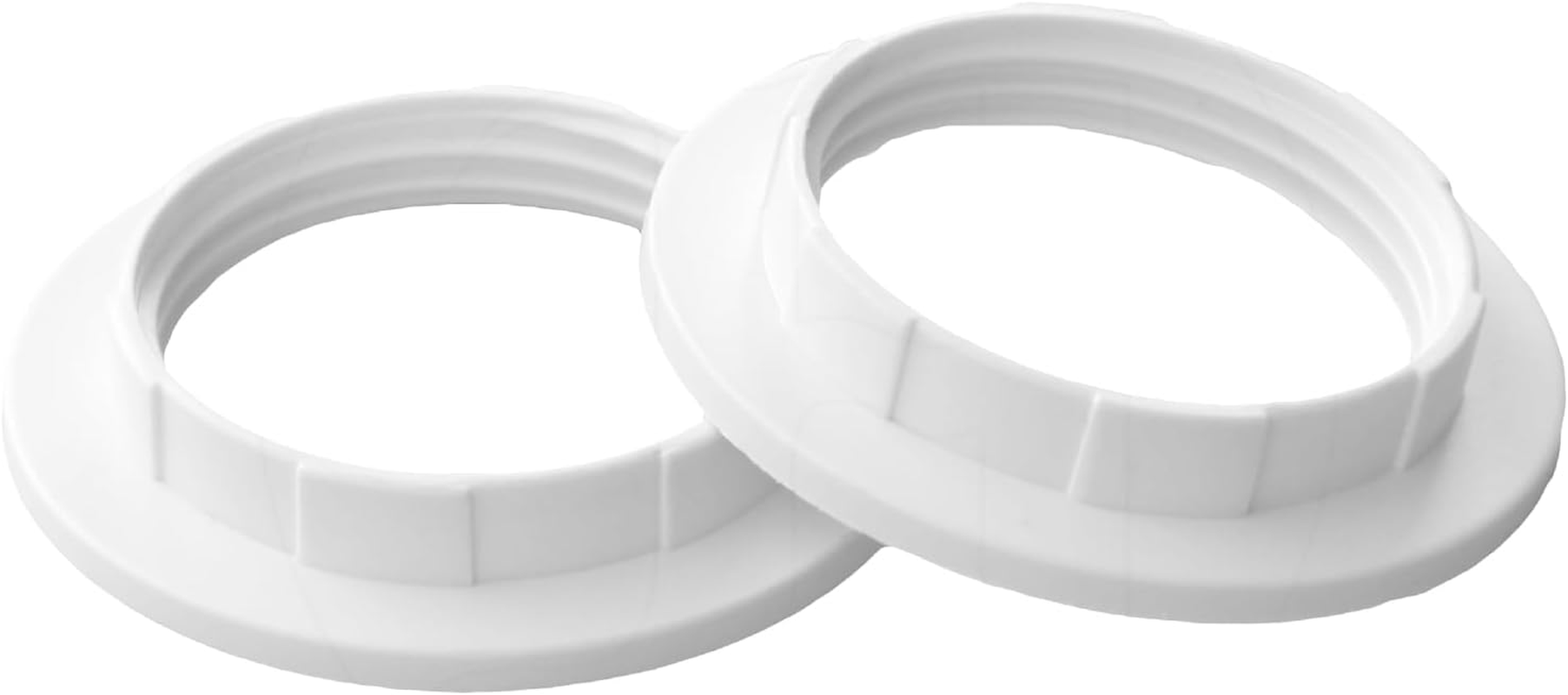 DOETYD Pack of 2 E27 Lampshade Reducing Ring White Plastic Reducing Ring Lampshade Reducing Ring Converter Washer for 40 Mm Lamp Holder image number 3