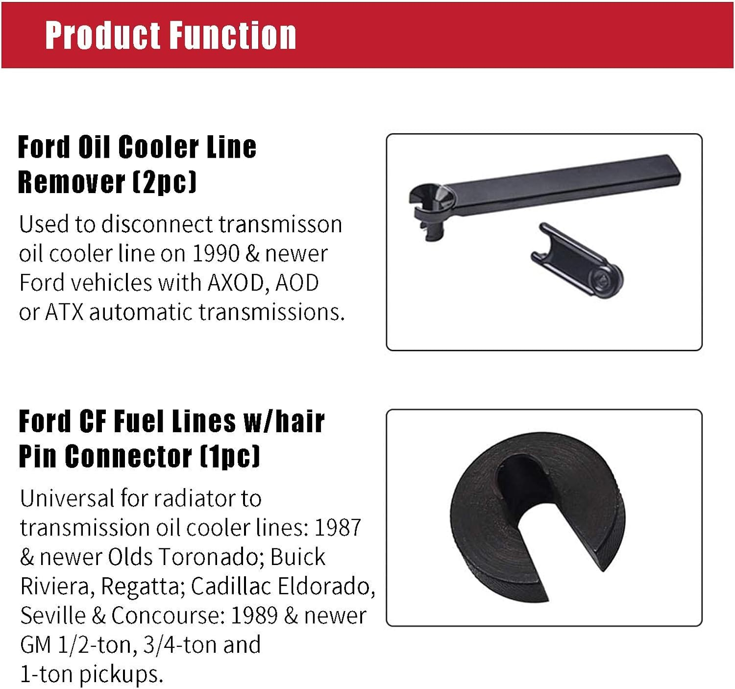 Master Fuel Air Conditioning Line Disconnect Set Transmission A/C & Oil Lines