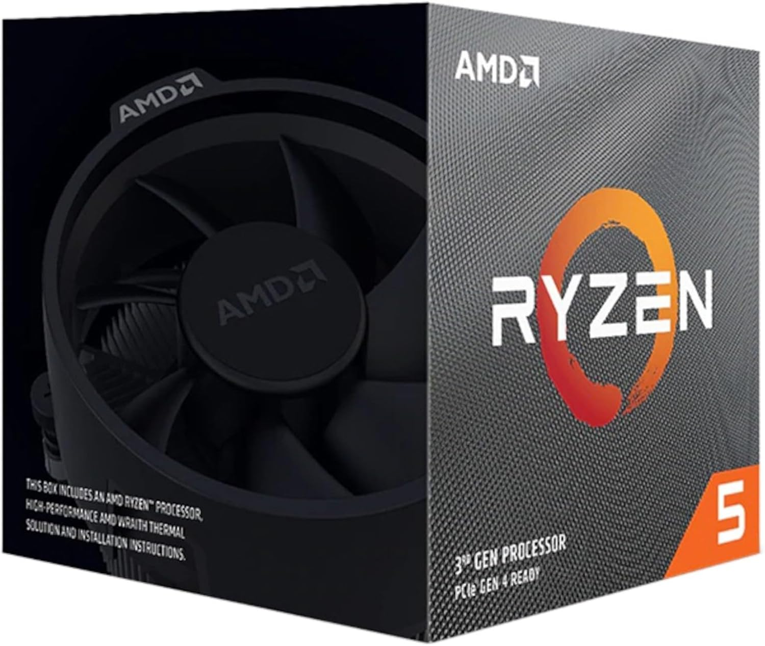 AMD Ryzen 5 3400G 3.7 Ghz 4-Core/8 Threads AM4 Processor with Radeon RX Vega 11 Graphics and Wraith Spire Cooler, YD3400C5FHBOX