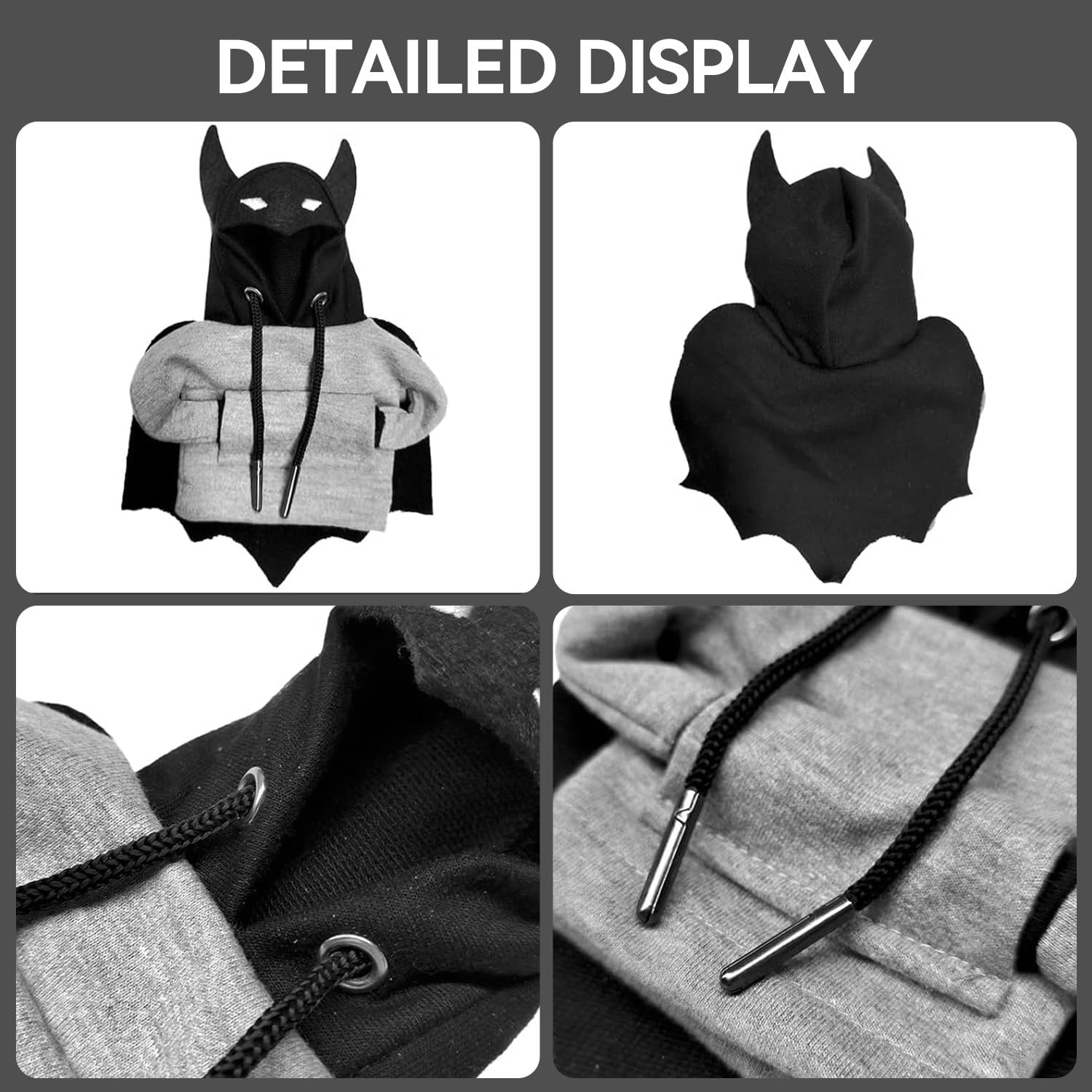 Hoodie Cover Shift Gear Knob Protector Car Accessories Interior Gear Stick Cover Decoration (Black)