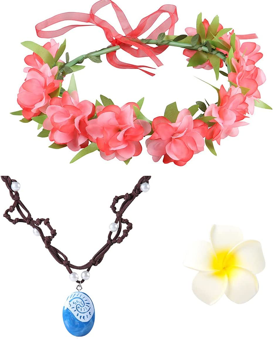Brillil Moana Necklace for Girls Princess Moana'S Magical Necklace Halloween Costume Cosplay Party Supplies Dress up Accessories