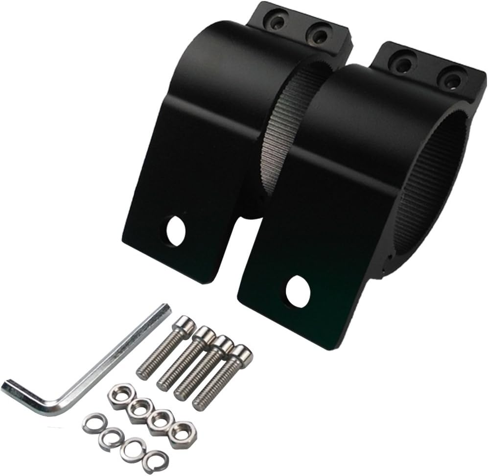 Audak 1 Pair 2.5 Inch Aluminum Mounting Bracket Tube Clamp for Bullbar Roof Rack Roll Cage (63.5-66Mm/2.5-2.6 Inch Adjustable) image number 5