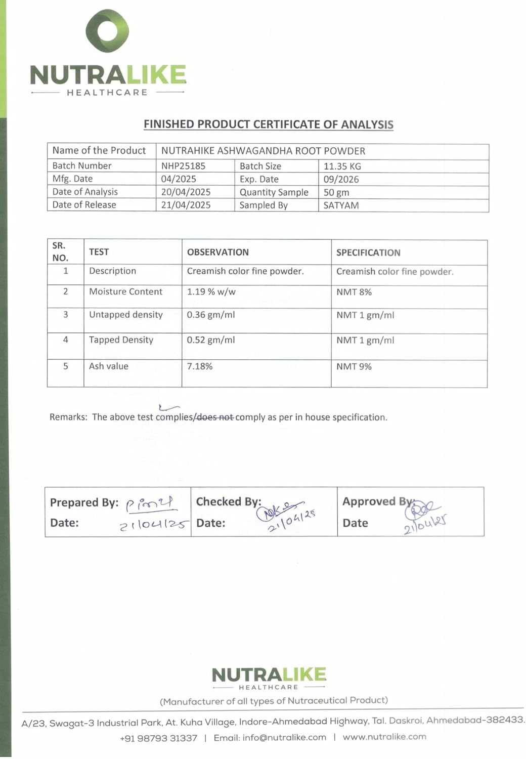 Nutrahike Organic Ashwagandha Root Powder 227G &ndash; Natural Stress Relief, Boosts Energy & Immunity, Supports Mental Clarity & Relaxation, Adaptogenic Superfood for Wellnes image number 3