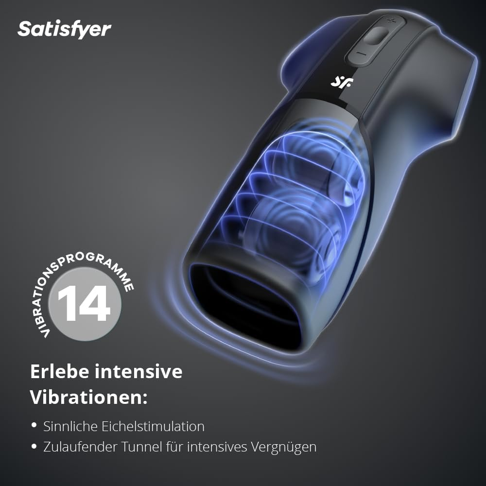 Satisfyer Men Vibration, Black image number 1