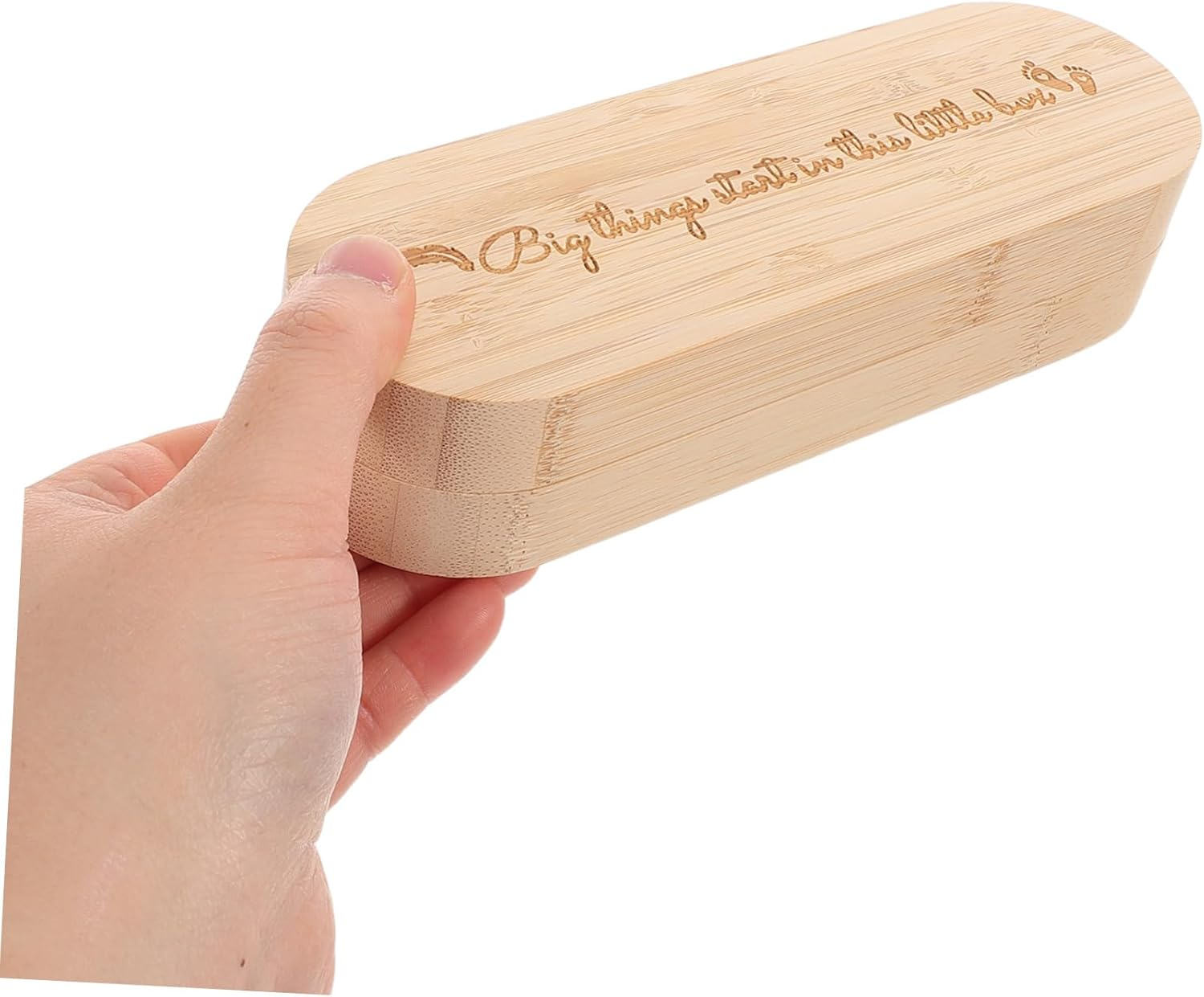 CLISPEED Wooden Pregnancy Test Reveal Box Surprise Keepsake for Grandparents Announcement Souvenir Wooden Pregnancy Test Box image number 4