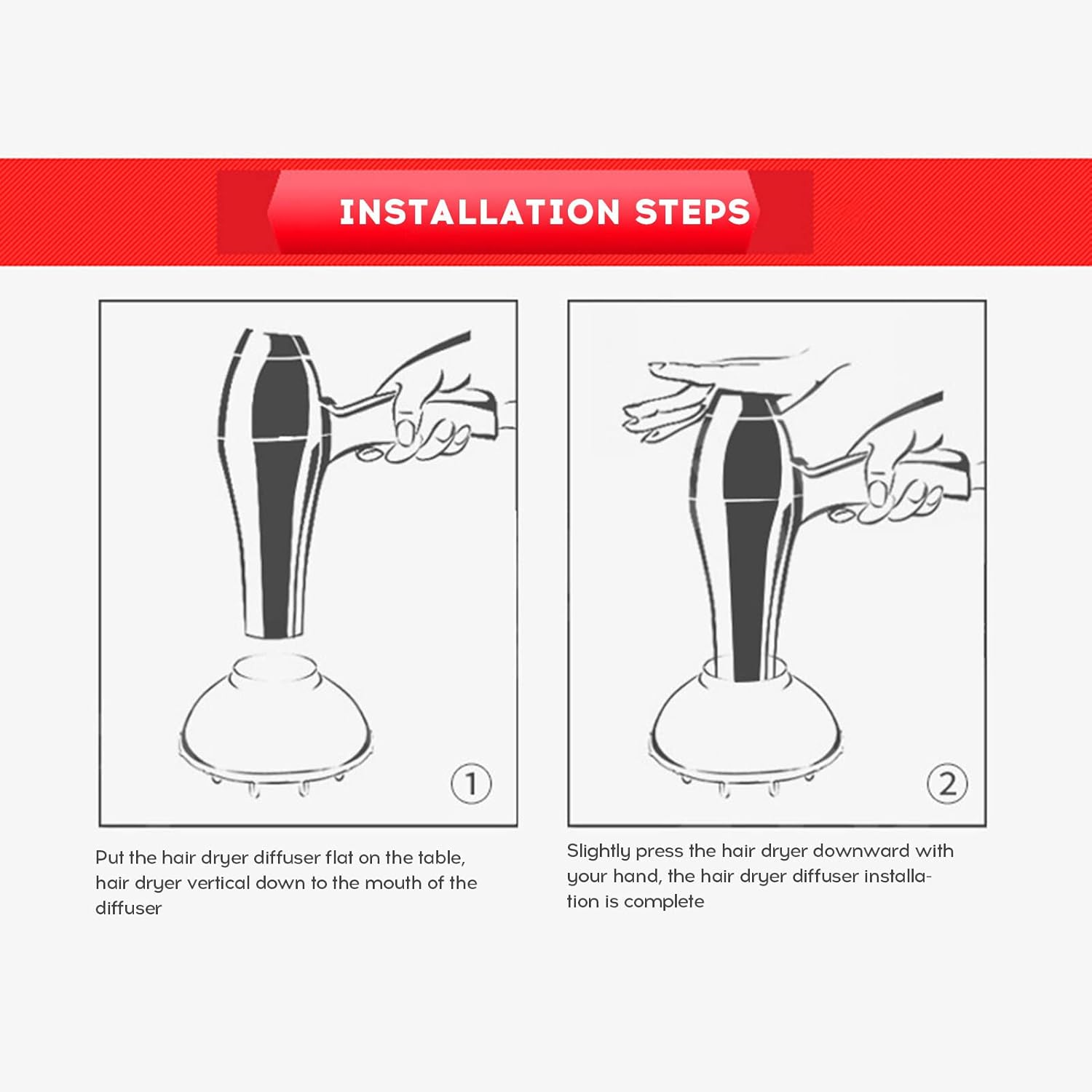 Oimzzr 1Pc Hair Diffuser Professional Hair Dryer Blow Diffuser Hood Hairdressing Curling Hair Styling Tools Salon Hairstyling Accessory image number 4