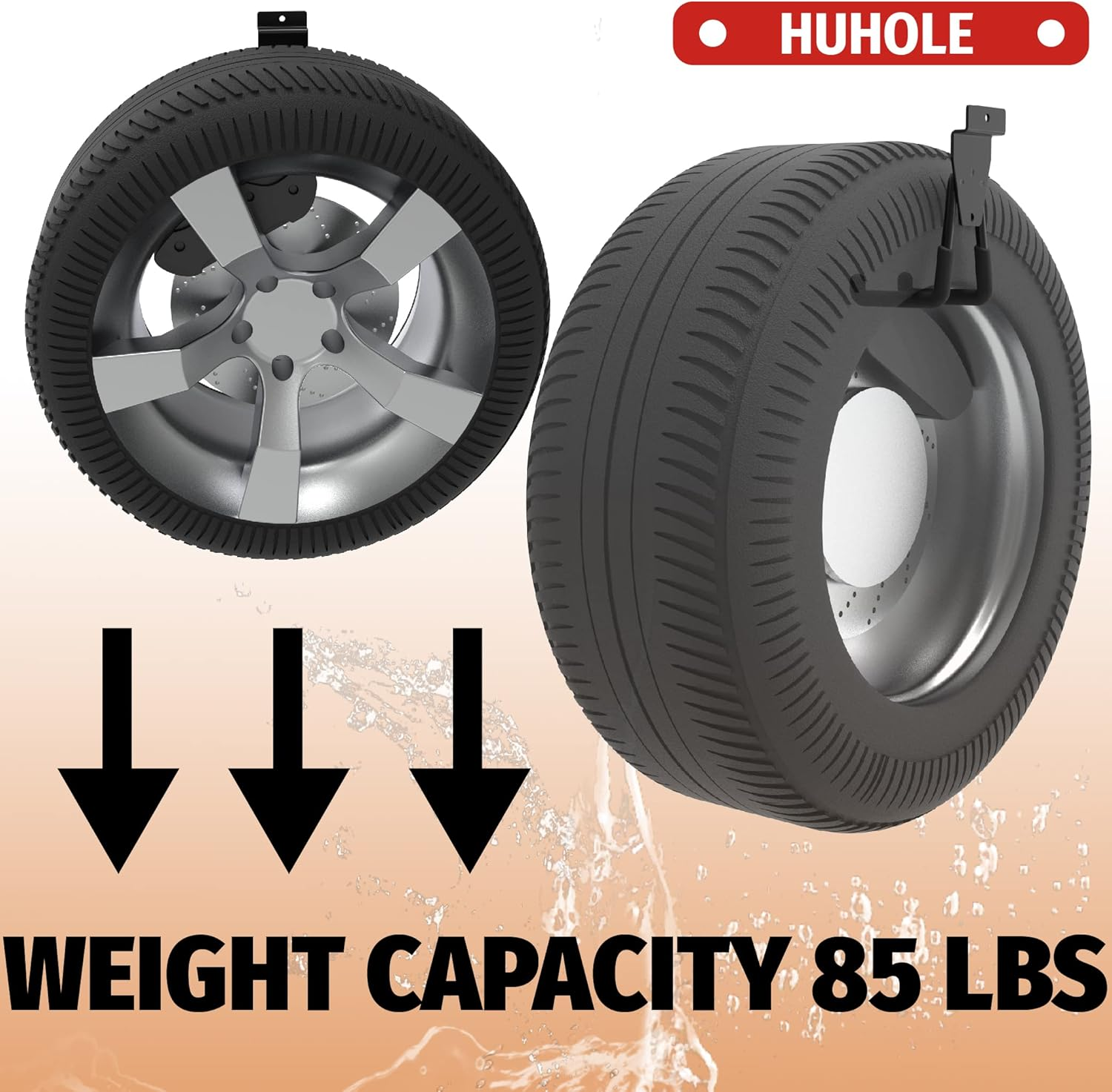 HUHOLE Slatwall Accessories, Slatwall Hooks, Slat Wall Accessory, Slat Wall Hanging Hook and Hangers, 4Pack image number 4