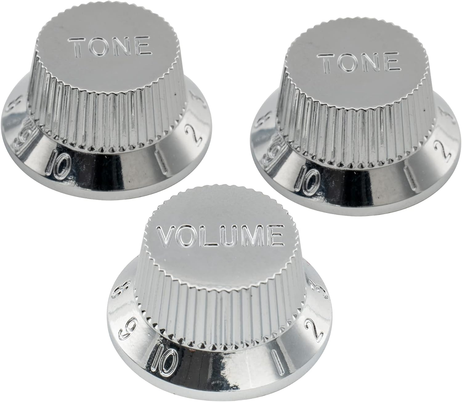 Musiclily Pro Imperial Inch Size 1 Volume 2 Tone Stratocaster Knobs Set for USA Made Strat Style Electric Guitar, Mint Green