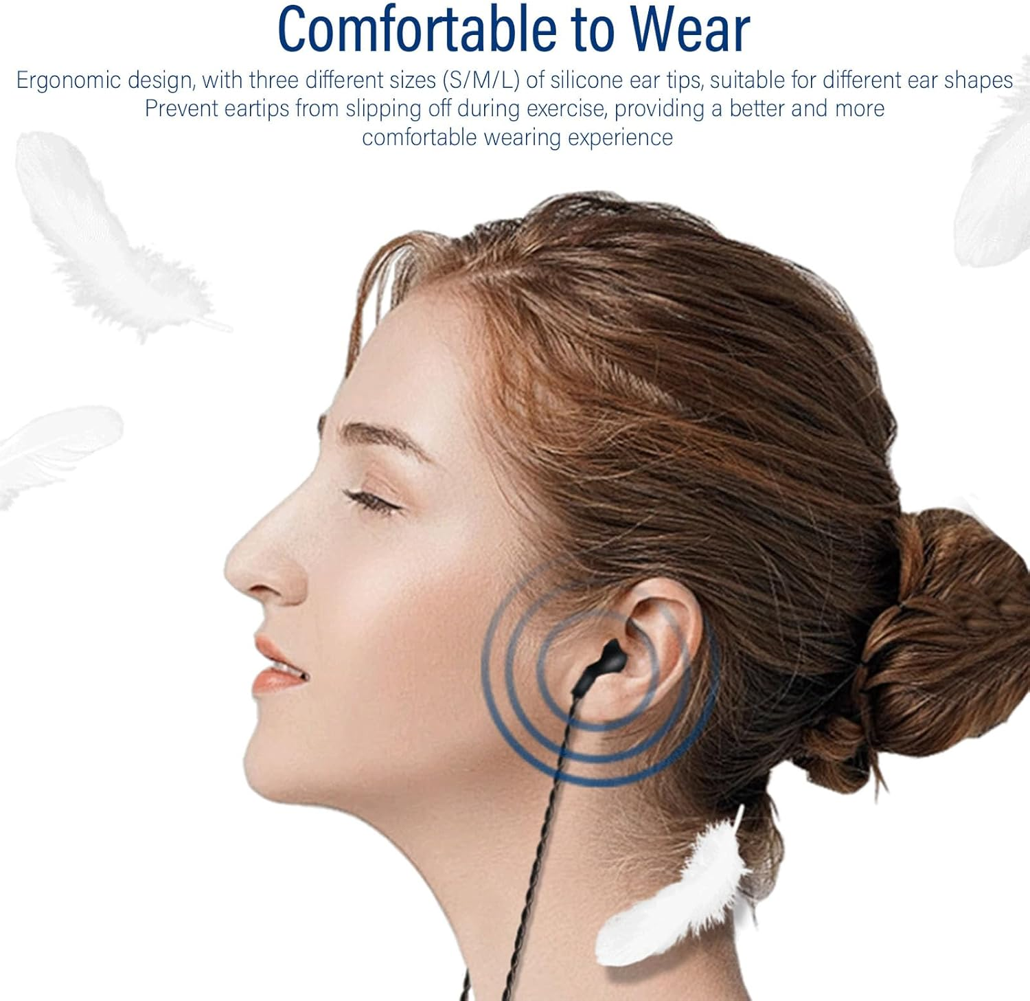 VELATEMOR Wired IEM Earphone, 3.5Mm Gold Plated Plug, Iems for Gaming, Deep Bass Sound Wired Earbuds, Hifi Sound Quality Wired Earbuds, for Phone Tablet Laptop PC Amplifier image number 4