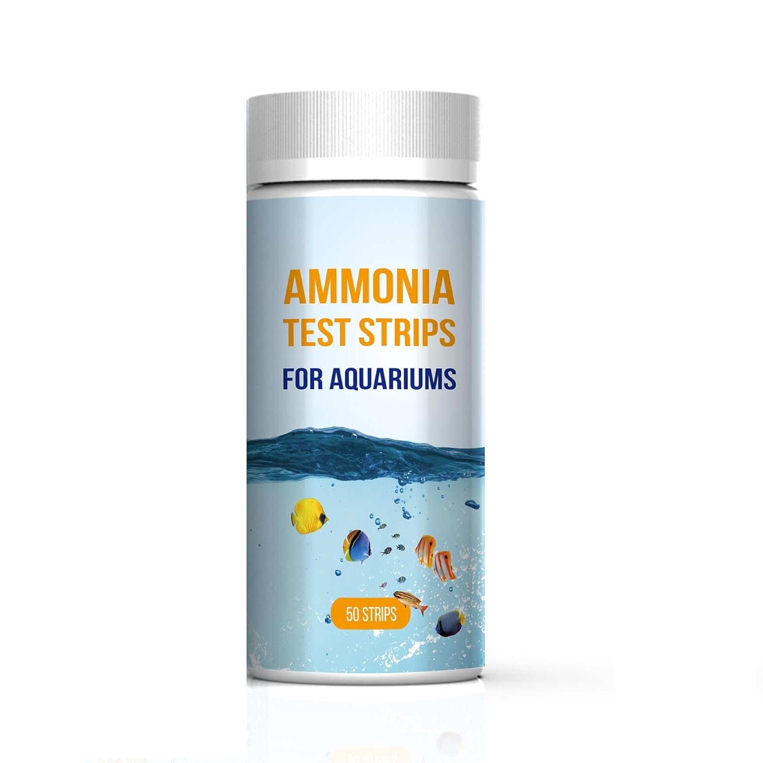 Ammonia Test Strips for Fish Tank, 50 Count Aquarium Test Strips for Saltwater & Freshwater Aquariums & Ponds, Ammonia Test Kit image number 2