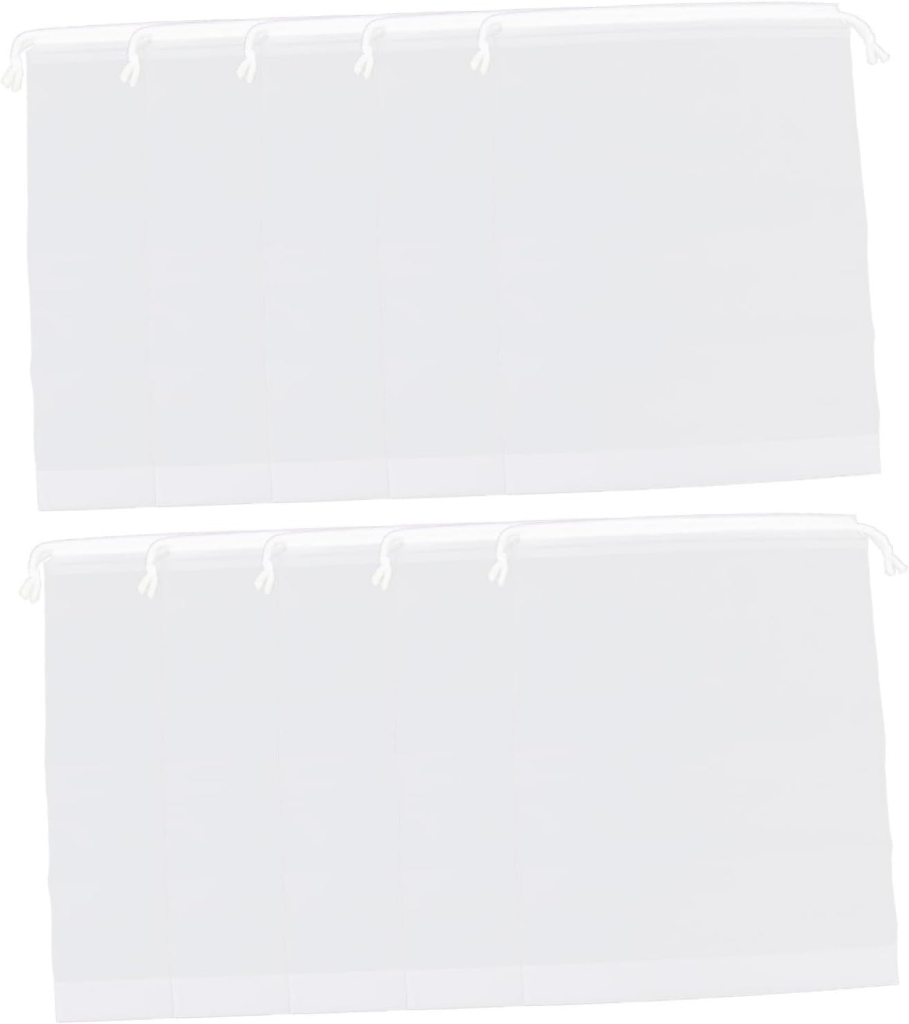 SHERCHPRY 10Pcs Storage Bags Frosted Travel Laundry Bags Drawstring Pouch for Suitcase Clothing Packing image number 1