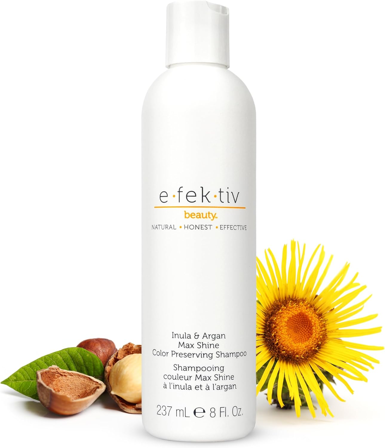 E.Fek.Tiv Beauty Inula plus Argan Max Shine Color Preserving Shampoo - Shampoo for Color-Treated Hair - Protect Enhace Hair Color - Color Safe - Sulfate-Free - Vegan - Clean Formula - Unisex - 8 Oz