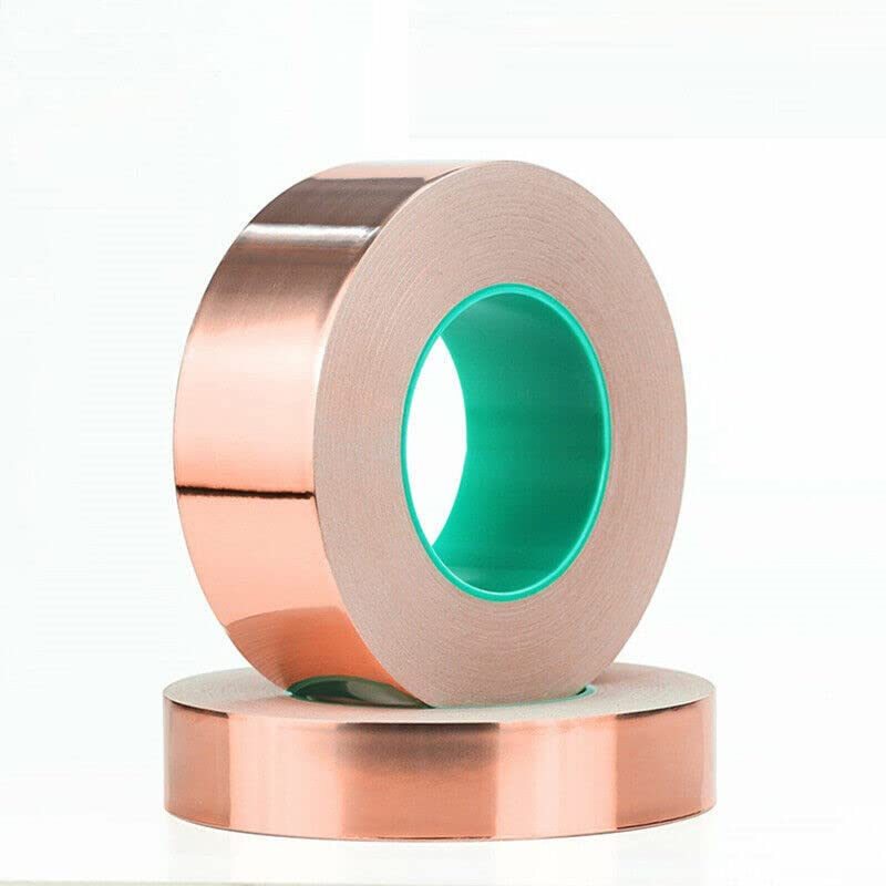 Double-Sided Copper Foil Tape - 10M X 50MM Conductive EMI Shielding Tape for Electrical Repairs, Guitar Shielding, Paper Circuits, and Crafts image number 2