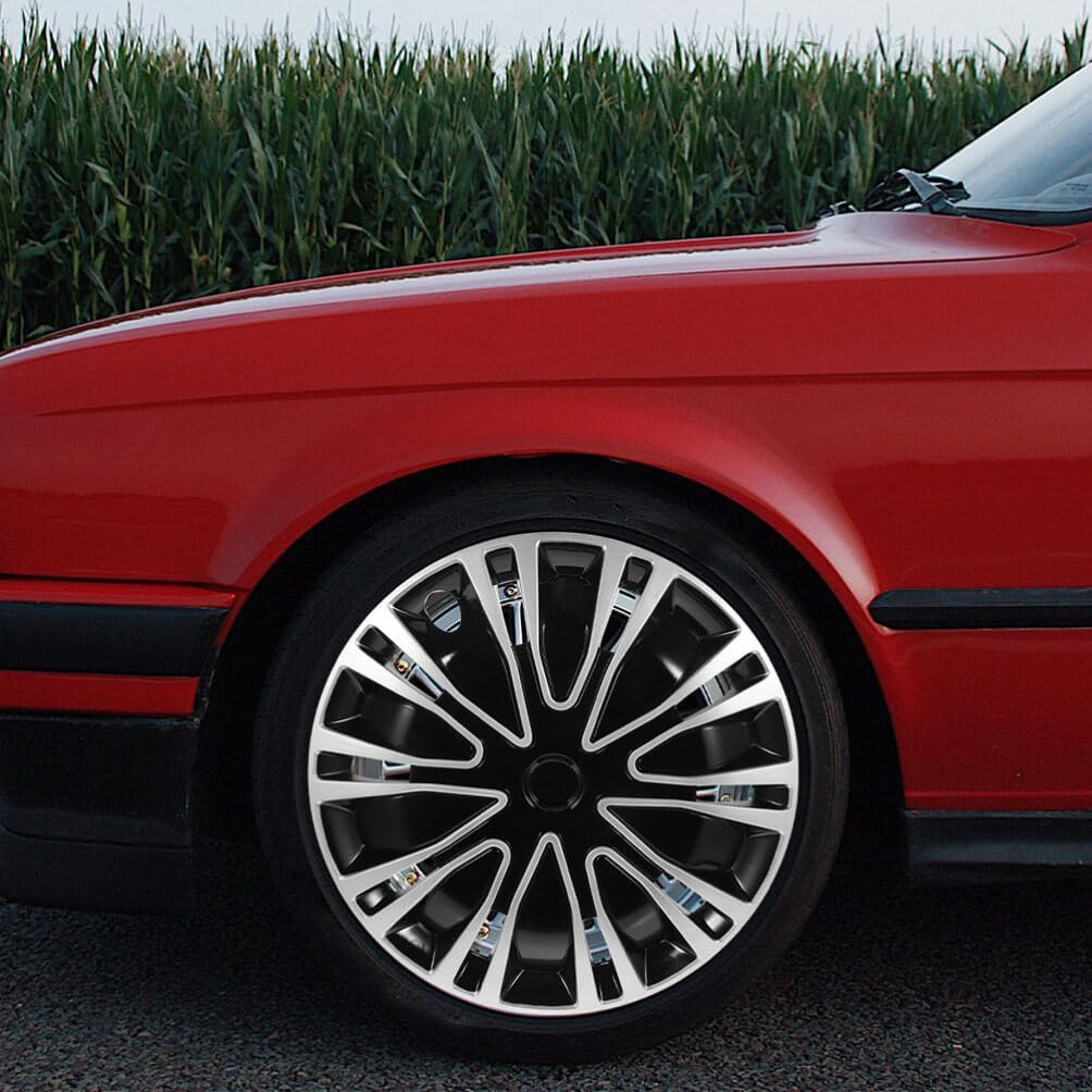 Iplusmile 2Pcs Decorative Hubcaps Automotive Wheel Rim Covers Car Accessories Interior Car Decor image number 5