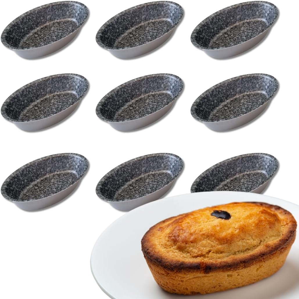 Leccesi Pasticciotto Leccese Pasticciotto Leccese Aluminium Baking Mould with Non-Stick Coating in Stone Look 100% Made in Italy Size 10.5 X 7 Cm (9) image number 5