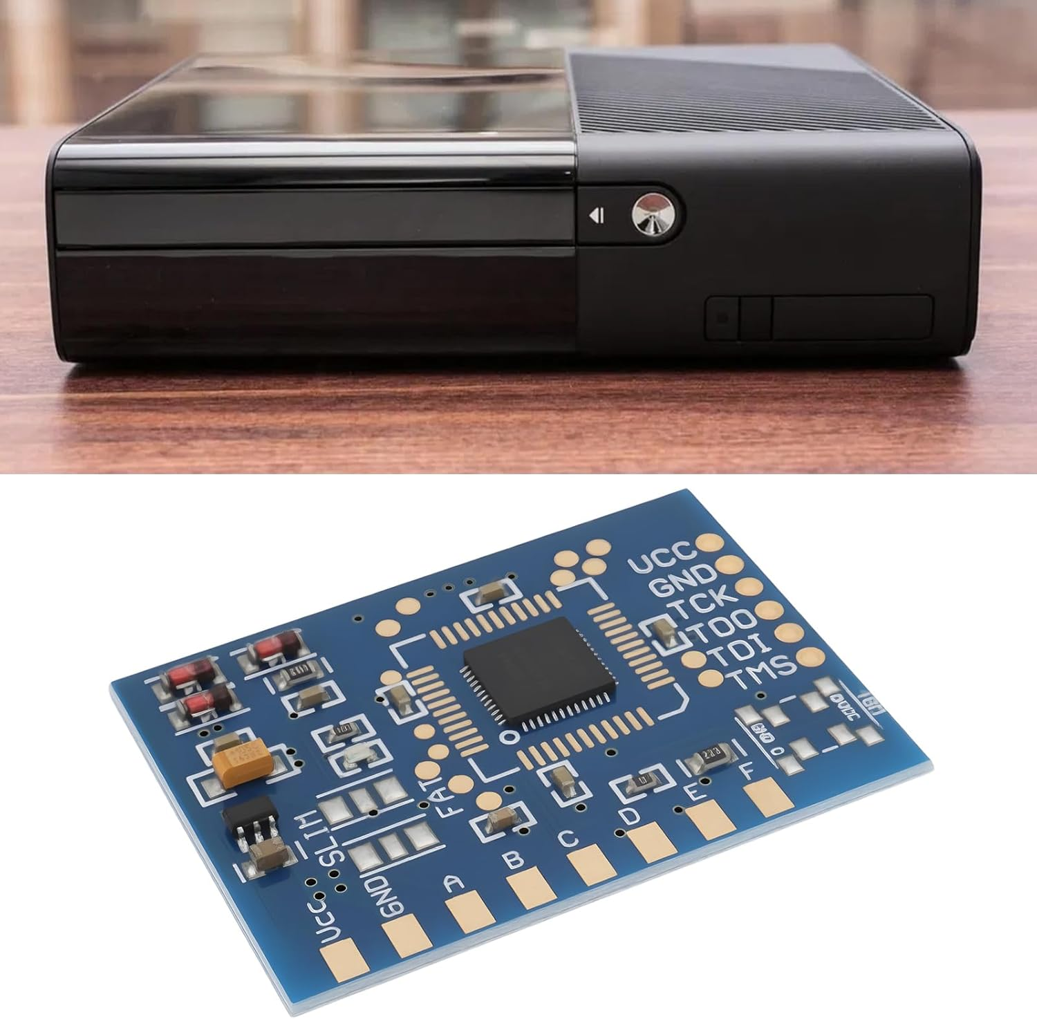 Ecsing Game Pulse Chip Circuit Board V1 Compatible with XBOX360 Blue image number 4