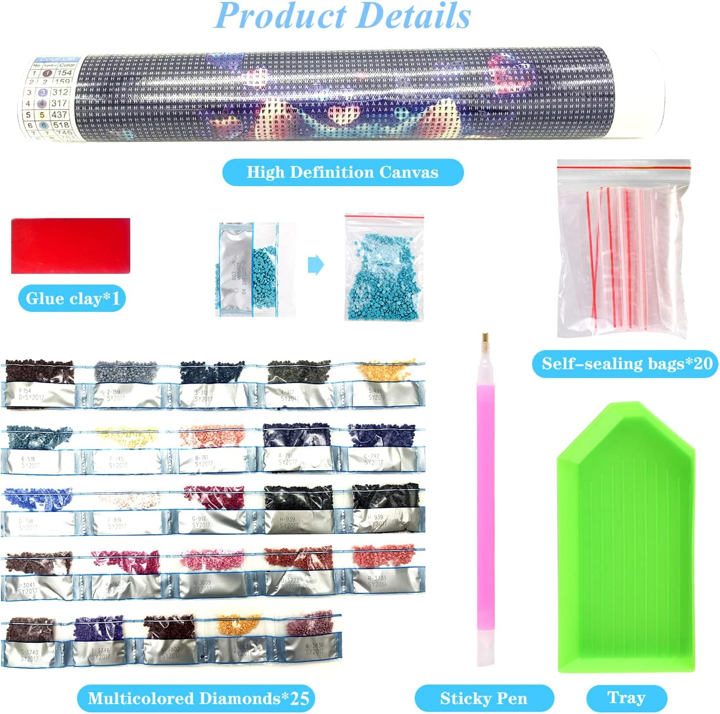 Full Drill Diamond Art Kits for Adults, 5D Diamond Painting Kits for Beginners, Gem Painting for Home Wall Decor, Canvas 40 X 30Cm. - Dp038 image number 7