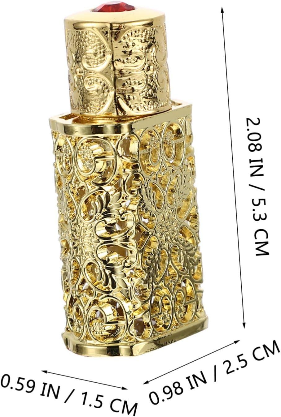 3Pcs Quality Metal Glass Essential Oil Bottle Leakproof Spray Bottle Travel Perfume Atomizer image number 1