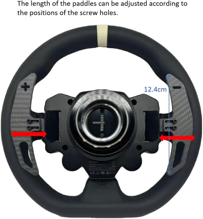 SIMPUSH Adjustable Carbon Fiber Paddle Shifter Mod Modification Parts Accessories for MOZA R5 R3 ES ESX image number 5