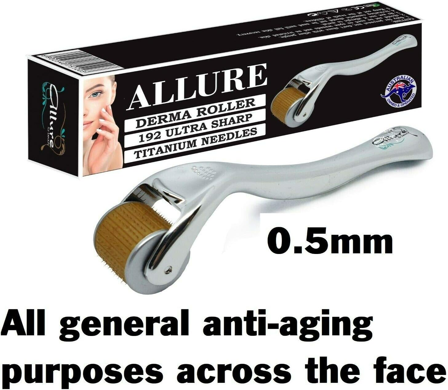 Derma Roller 0.5Mm 192 Titanium Needles anti Aging Skin Care Tool Microneedles Dermaroller image number 2