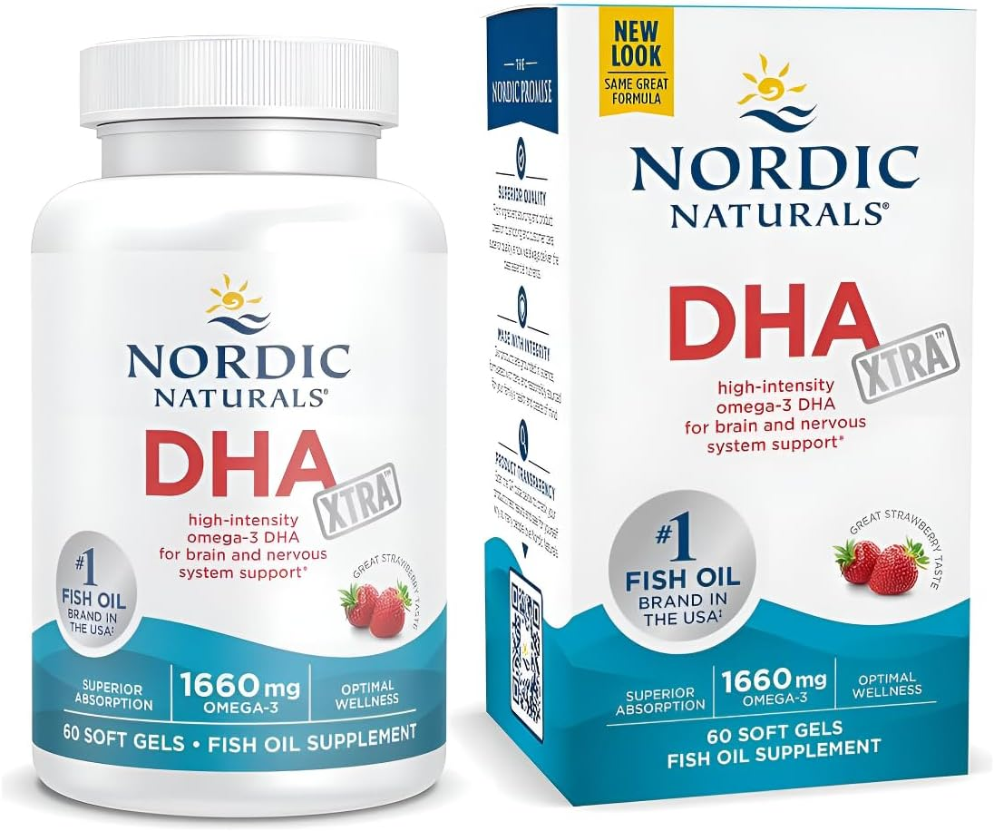 Nordic Naturals DHA Xtra Strawberry 60Ct