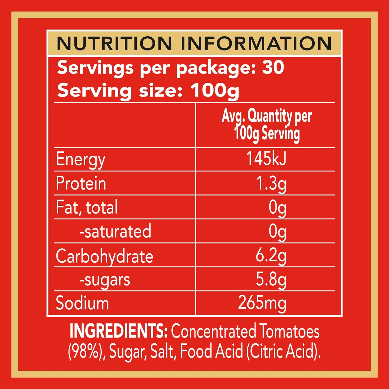 Heinz Tomato Puree Canned Paste Puree Paste Catering Bulk Can 3Kg