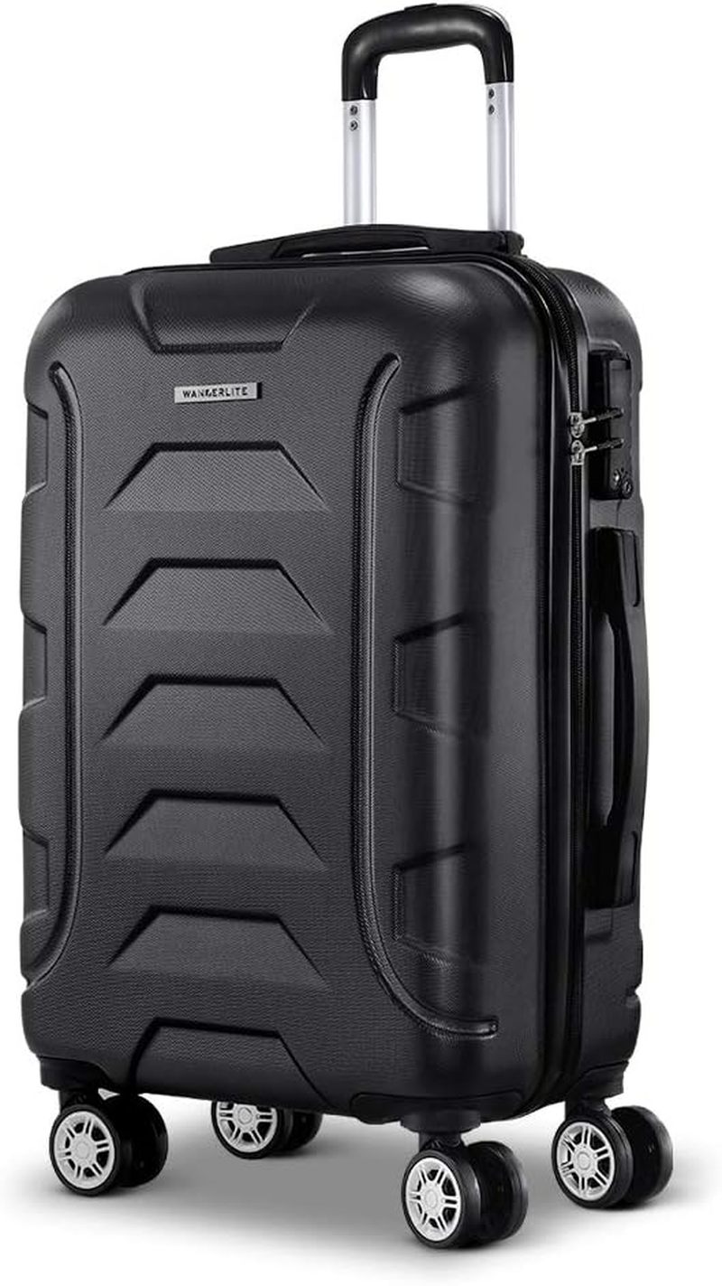 20" 55Cm Luggage Trolley Travel Suitcase Set Hard Case Lightweight Strap Travel Bag