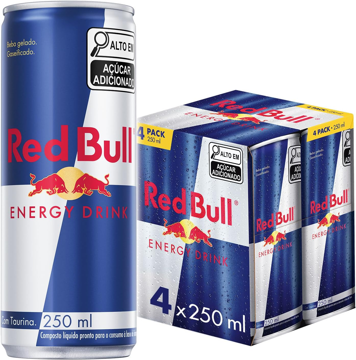 Red Bull Energy Drink Cans 250 Ml (Pack of 4) image number 4