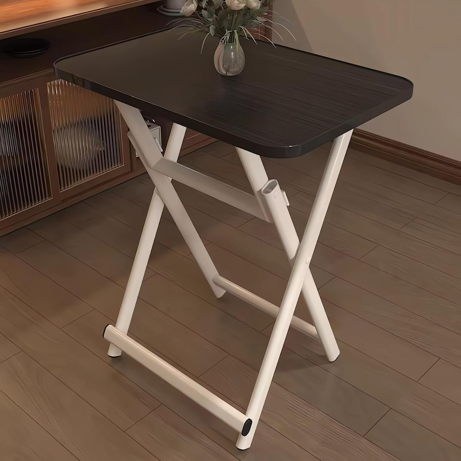 Folding Computer Desk, Study Table for Home Office, Wood Student Dormitory Desks, Portable Laptop Workstation A190 (C Wood)