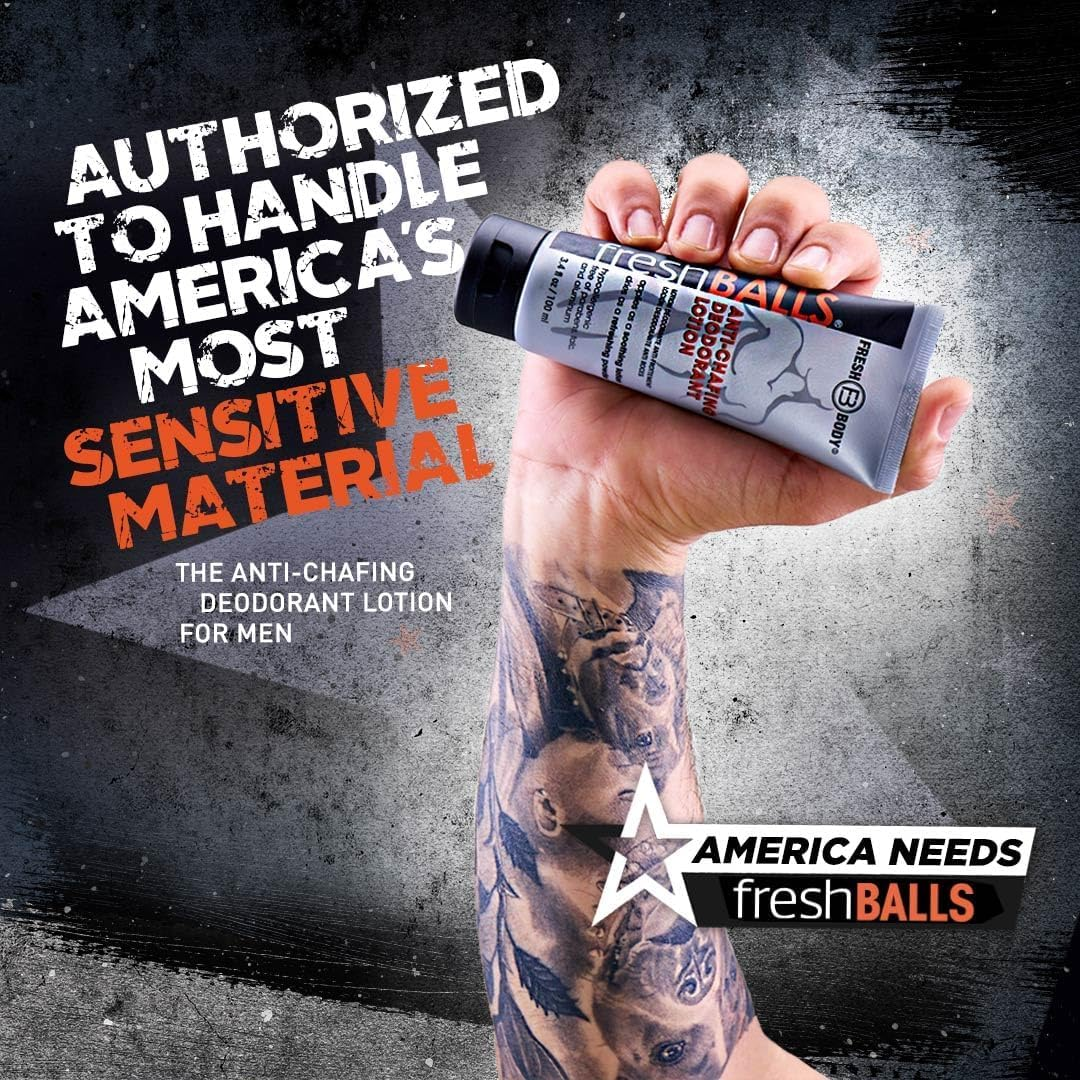 Fresh Balls Lotion for Men 3.4 Fl Oz