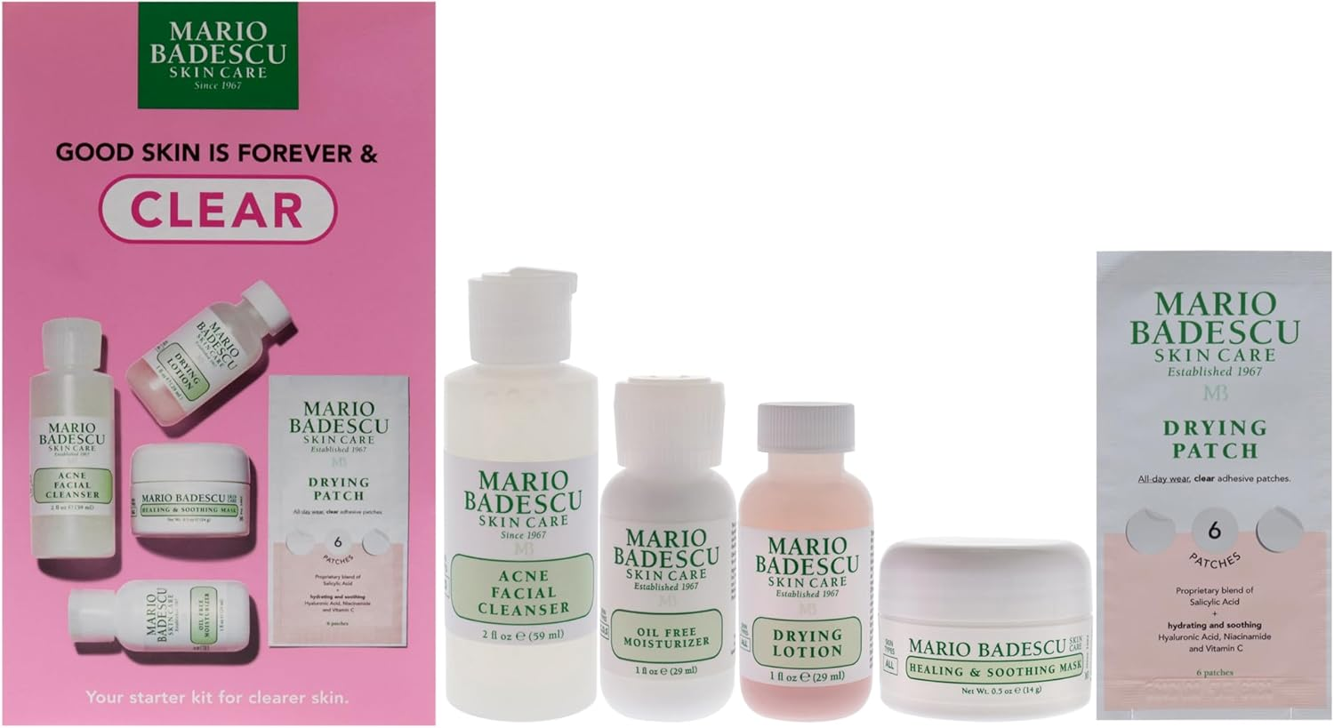 Good Skin Is Forever and Clear by Mario Badescu for Women - 5 Pc image number 1