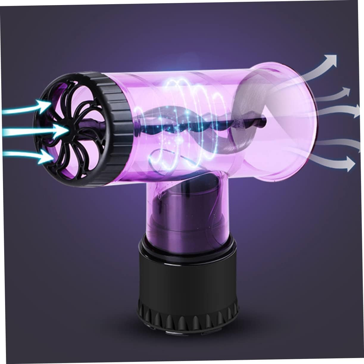 SHERCHPRY Curling Hair Dryer Diffuser Attachment Travel-Friendly Hair Curling Tool Purple for Large Waves and Curly Styles image number 4