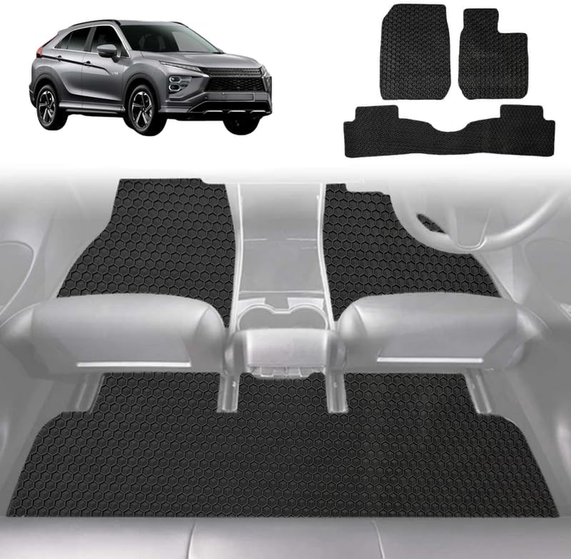 Outback GT 6D Diamond Custom-Fit Car Floor Mats, Compatible with for Mitsubishi Eclipse Cross 2017-Current | Heavy Duty | Anti-Slip | All Weather Protection | Car Accessories image number 3