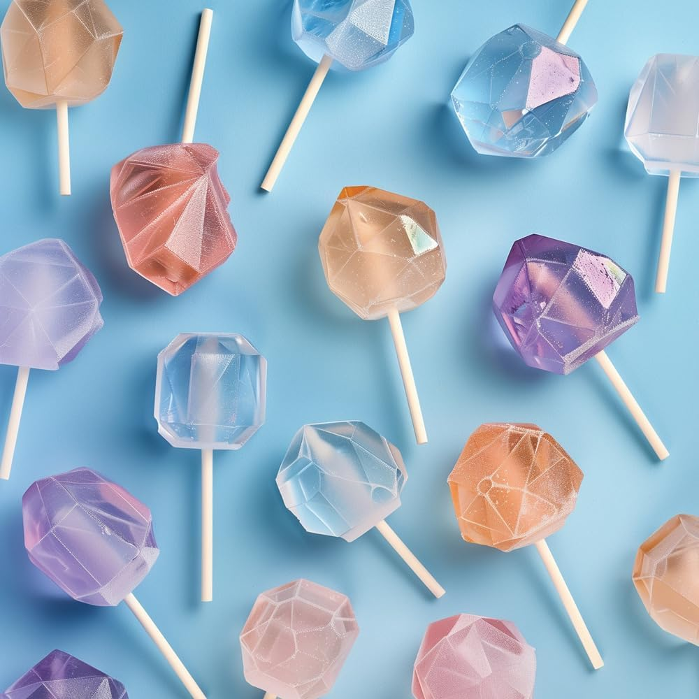 Sprinks Isomalt Crystals Cake Mix 250G High Quality for Sugar Art Sugar Sculptures Lollipops Cake Toppers Clear Glossy Finish Ideal for Baking Cake Decorations and Crafting Edible Designs