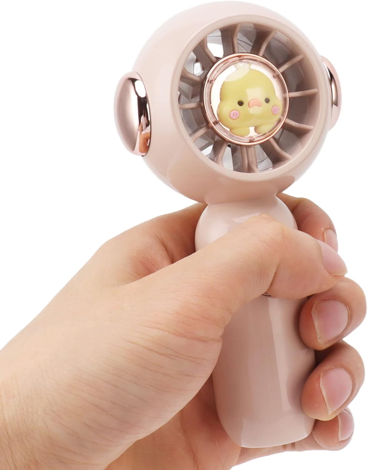 Portable Handheld Fan - Personal Cooling Fan with Adjustable Speed, Compact Electric Design, USB Charging, for Indoor & Outdoor Use - White image number 5