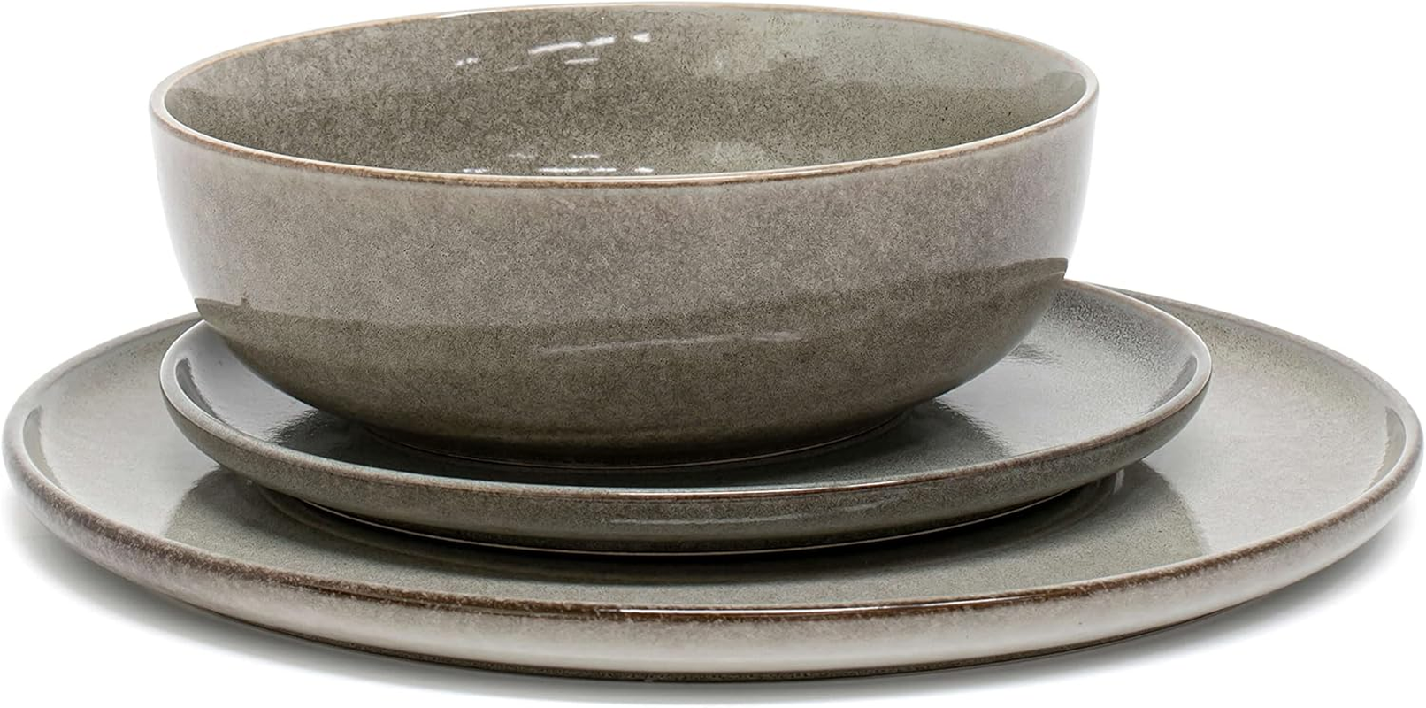 Salt&Pepper Relic Dinner Set, 12 Piece, Moss image number 4