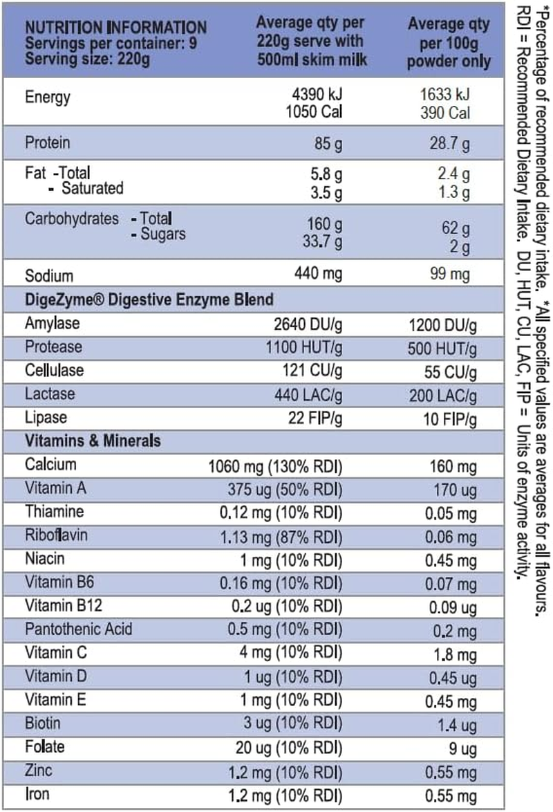 International Protein Heavy Weight Mass Gainer, Vanilla Ice Cream 2 Kg