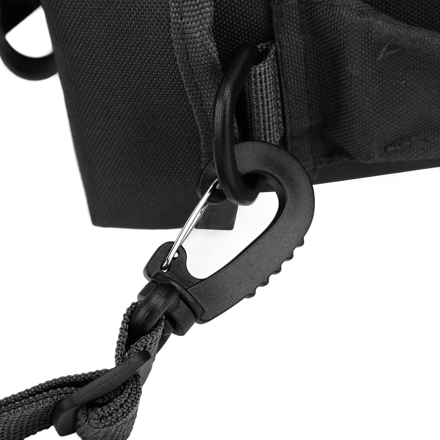 Sports Water Jug, 2L Large Capacity Running Water Bottle with Waist Bag, PVC Nylon Modern Water Flask Jug for Outdoor Sports Hiking (Black) - Black image number 6