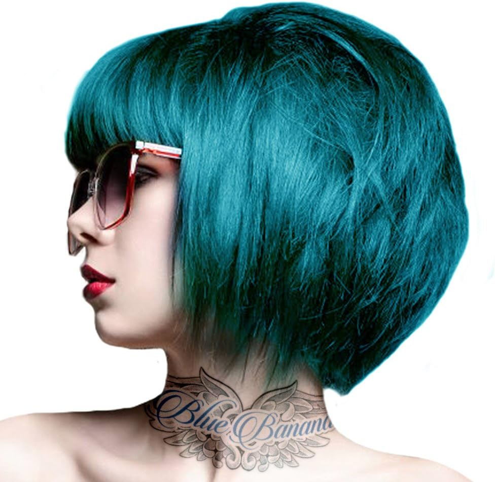 Crazy Color Semi Permanent Hair Colour, 045 Peacock Blue, 100 Ml image number 3