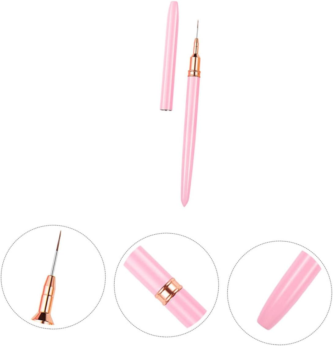 FOMIYES Nail Art Drawing Pen Fine Brush for Detailed Manicure Designs Nail Art Tool for Home and Line Painting Pen image number 4