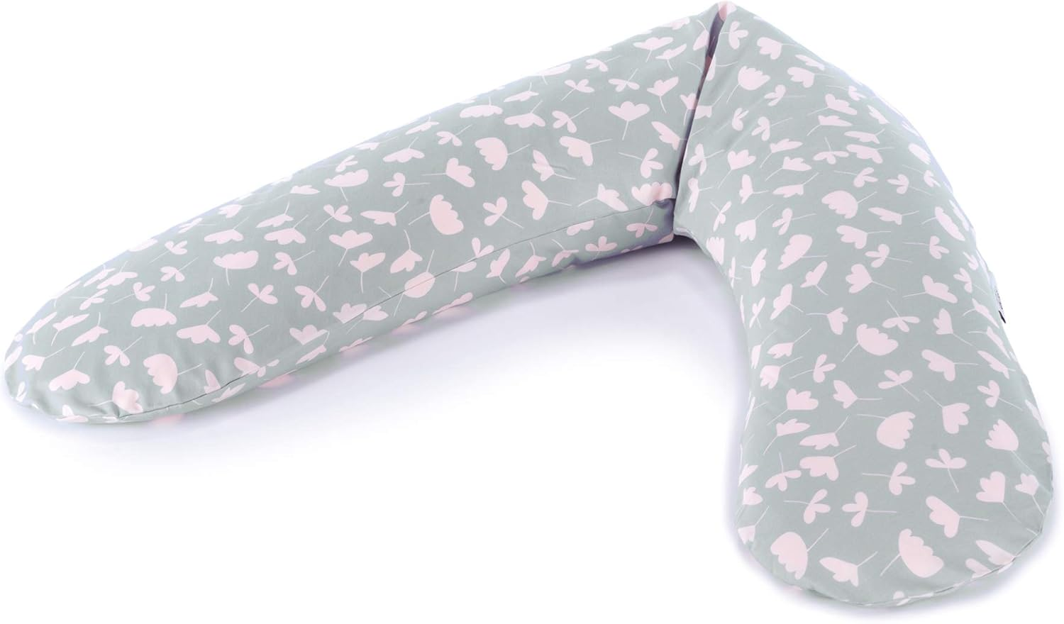 Theraline the Original Pregnancy and Breastfeeding Pillow, Filled with Sand-Like Original Micro-Beads, Incl. Outer Cover, 190 Cm.