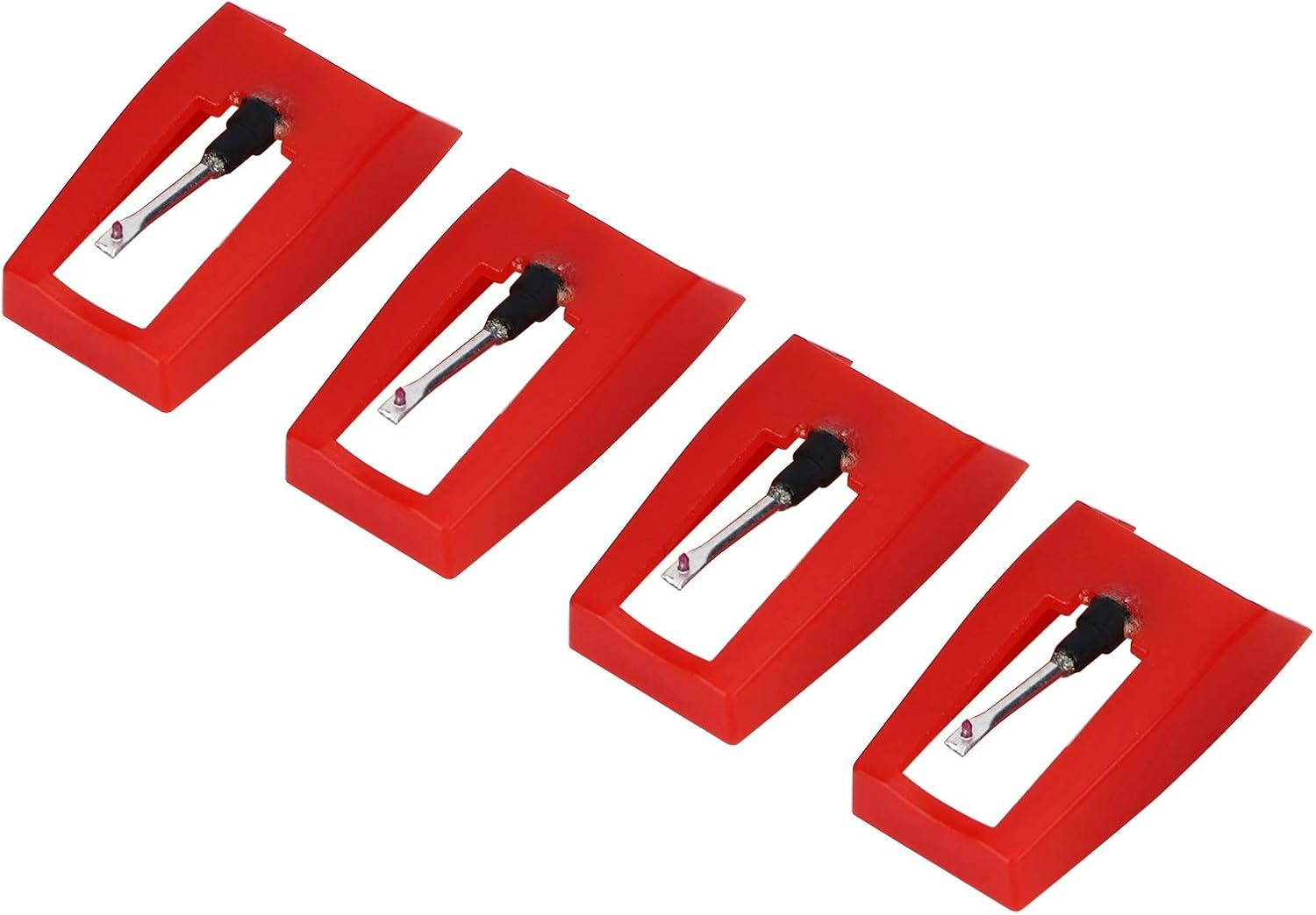 Phonograph Needle, ABS Plastic and Aluminum Arms Installed Manually Phonograph Stylus Stable Performance with 4 Phonograph Stylus for Most Phonographs image number 4