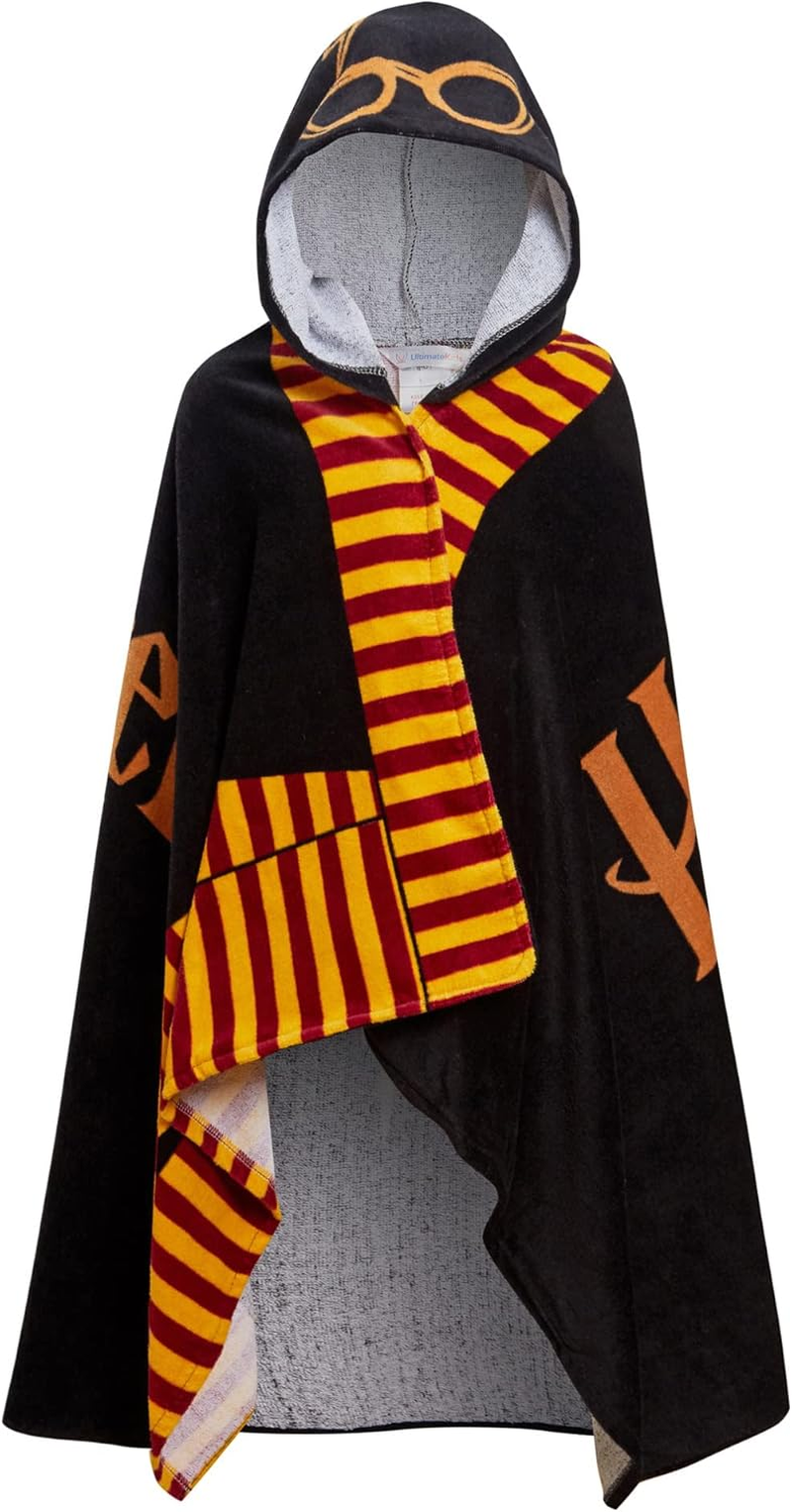 Harry Potter Hooded Towel 100% Cotton Kids Poncho Hogwarts Boys Girls Bathtowel Beach Toweling Swimming Wrap Changing Cover Up image number 3