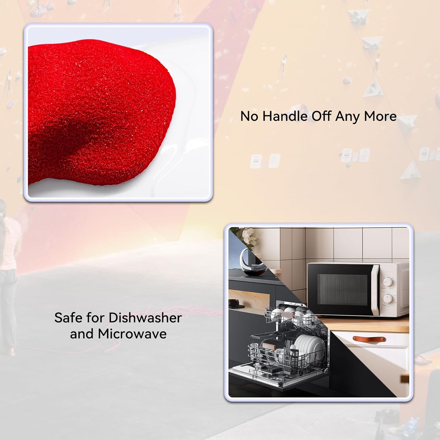 TWO STONES Rock Climbing Coffee Mug for Climber as Rock Climbing Gift for Climbers (White + Red) image number 6