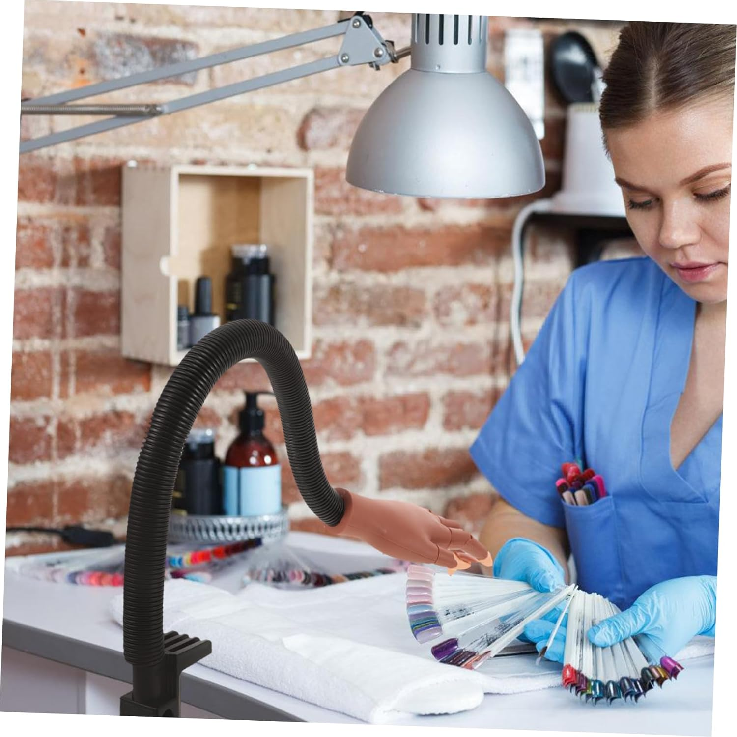 WOFASHPURET Nail Practice Hand Model Prosthetic Manicure Tool Nails Training Hand Display Model for Salon Use image number 1