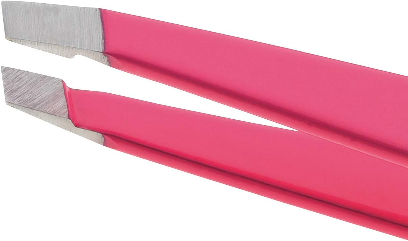 Tweezerman Professional Stainless Steel Award Winning Slant, Pink