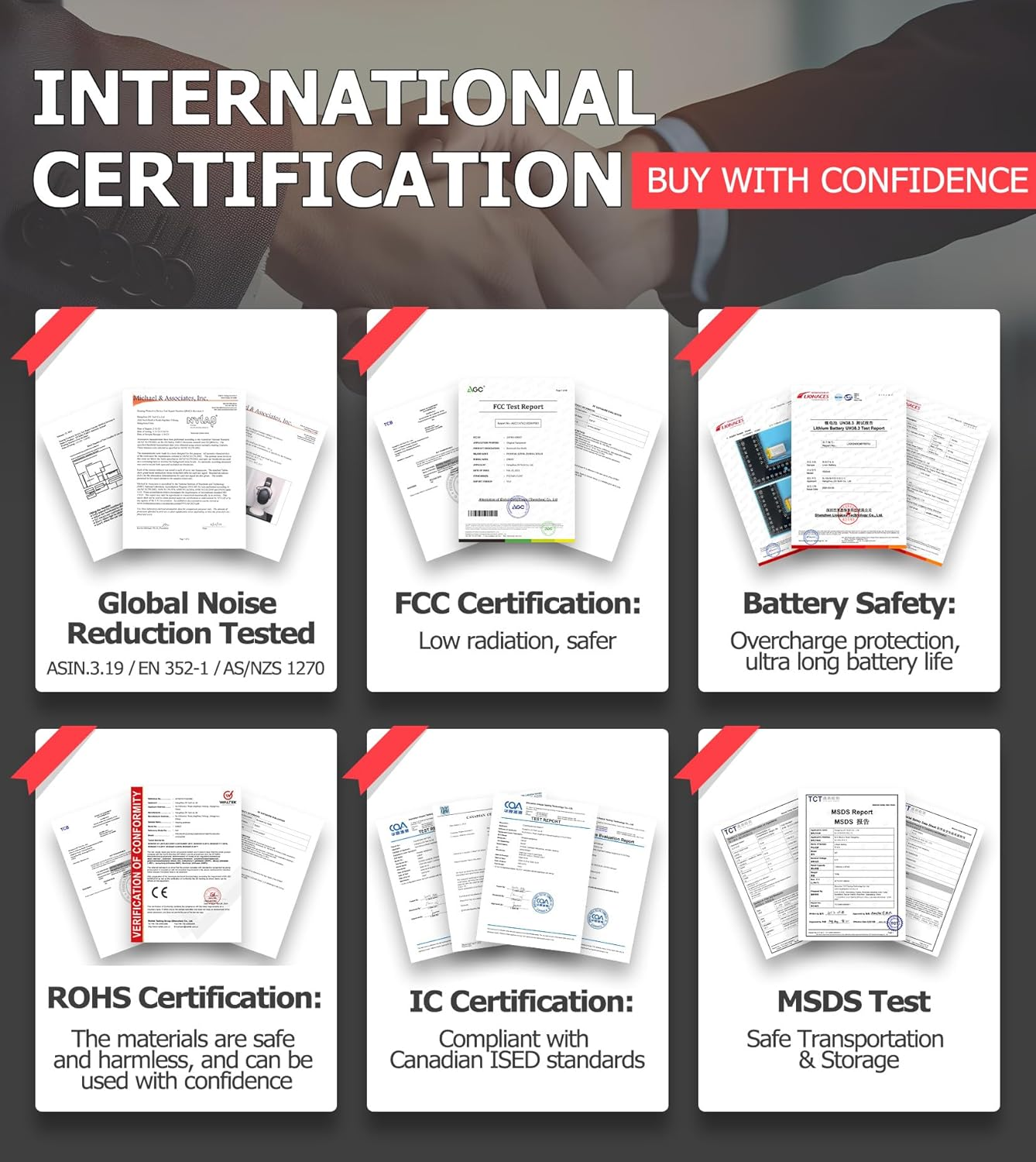 PROHEAR 037 Bluetooth 5.0 Hearing Protection Headphones with Rechargeable 1100Mah Battery, 25Db NRR Safety Noise Reduction Ear Muffs 40H Playtime for Mowing, Workshops, Snowblowing - Black