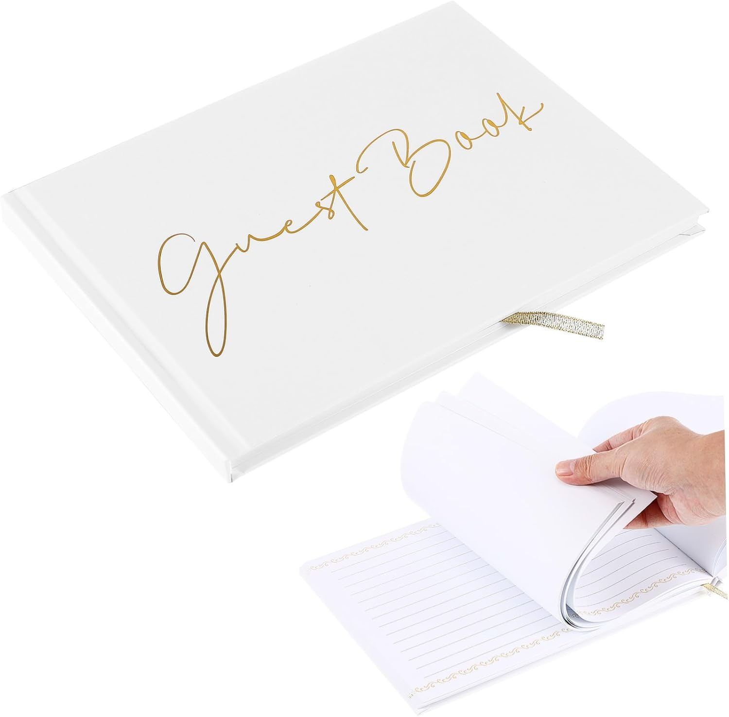 Guest Book for Party Wedding Memorial Guest Book Album Memory Photo Album image number 3