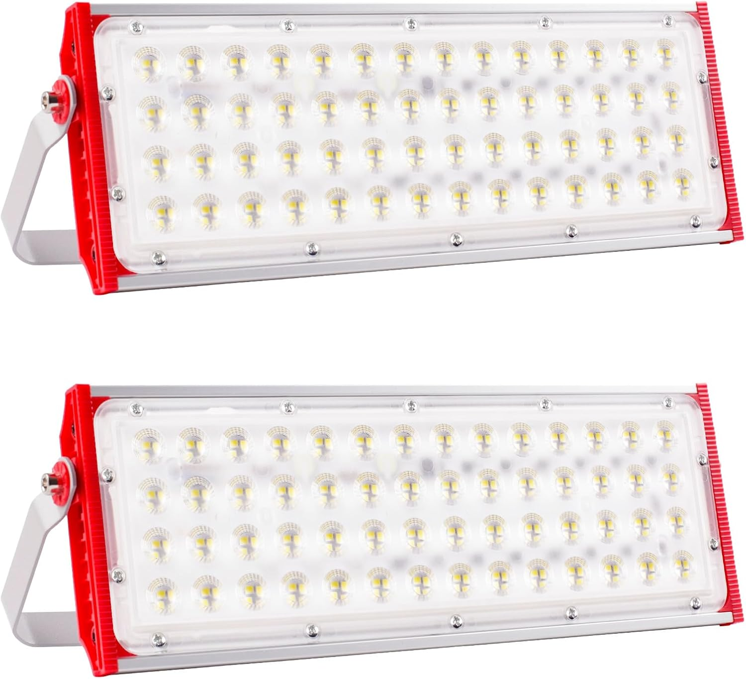 LED Flood Light Outdoor 200W 20000LM, 2 Pack IP66 Waterproof LED Work Light 6500K Cool White Floodlight Spotlights, Security Light for Warehouse Garden Garage Sports Field Yard image number 3