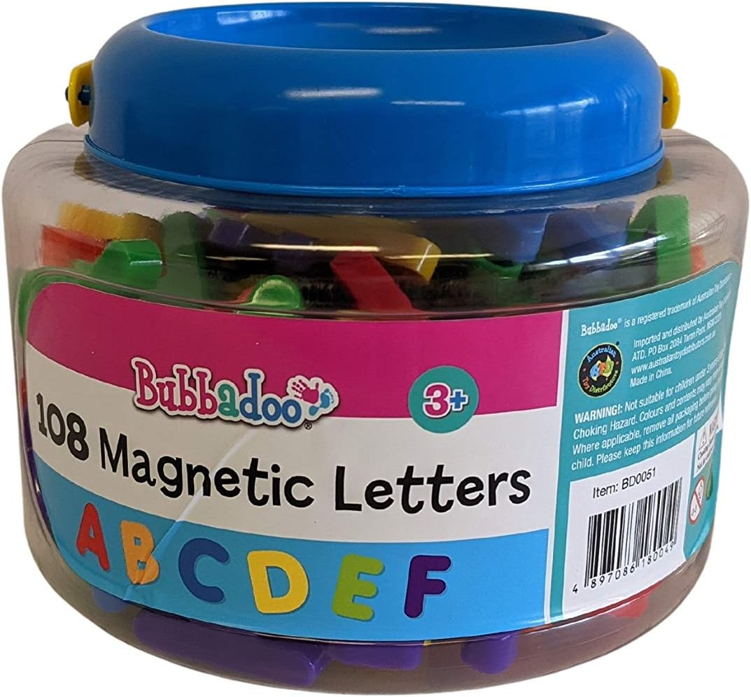 Bubbadoo 108Pc Uppercase Magnetic Letters